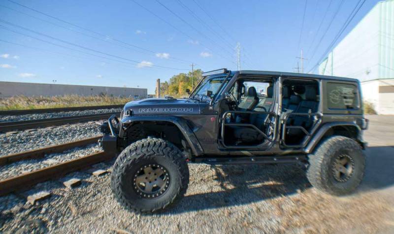 Tube Doors Full Set Front Rear Fits Jeep Wrangler Jl Black Motor City