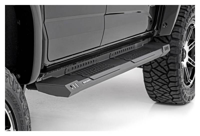 Rough Country SRB151977 HD2 Cab Length Running Boards-Black