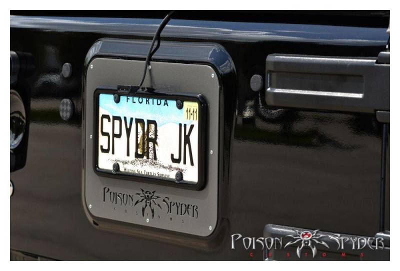license plate brake light