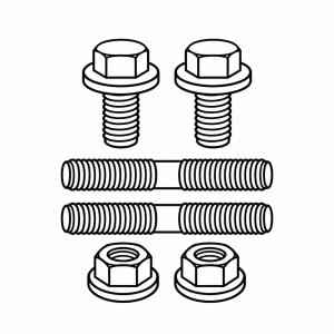 Engine Bolts & Fasteners - Turbo Up-Pipe Hardware