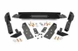 Rough Country Front Winch Mount Plate-Black, for Grand Cherokee WJ; 1064