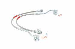 Rough Country Suspension Systems - Rough Country Stainless Steel Front Brake Lines 4-6" Lift F-150/Bronco 89310S