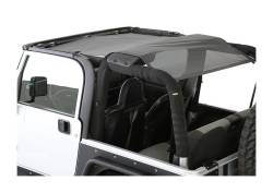 Smittybilt 95600 CLOAK Extended Bikini Top-Black Mesh