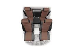 Smittybilt 471725 Neoprene Seat Cover Set-Black/Tan