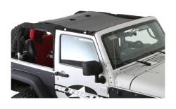 Smittybilt 95100 CLOAK Extended Bikini Top-Black Mesh
