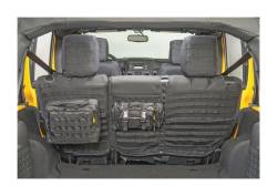 Smittybilt 56647901 GEAR Custom Rear Seat Cover w/ Pouches-Black
