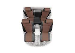Smittybilt 471425 Neoprene Seat Cover Set-Black/Tan