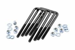 Rough Country Suspension Systems - Rough Country 9/16 x 3.25 x 8.5 Square Top Leaf Spring U-Bolt, EACH; 7627