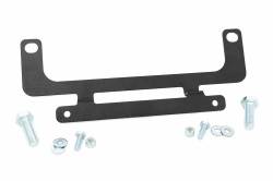 Rough Country Roller Fairlead License Plate Mount Bracket-Black; RS139