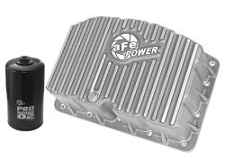 aFe Power Street Series Deep Capacity Aluminum Engine Oil Pan-Silver; 46-70320