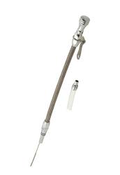 Mr. Gasket 9707G Oil Dipstick Braided Stainless Steel Block Mount