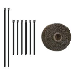 Mishimoto MMTW-235 2 inch x 35 feet Heat Wrap with Stainless Locking Tie Set