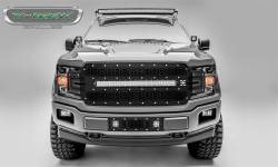 T-Rex Laser Torch Series Punch Style Grille Insert w/ LEDs-Black; 7315711