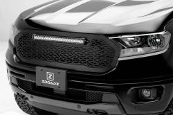 T-Rex ZROADZ Series Punch Style Grille Insert w/ LEDs-Black; Z315821