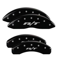 MGP Front/Rear Caliper Covers-Gloss Black, for 1500 Pickup; 55001SRT1BK