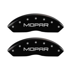 MGP Front Caliper Covers-Gloss Black, for Wrangler YJ/TJ; 42009FMOPBK