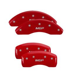 MGP Front/Rear Caliper Covers-Red, Buick LaCrosse/Regal; 49007SMGPRD