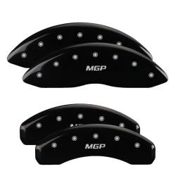 MGP Front/Rear Caliper Covers-Gloss Black, for 1500 Pickup; 55001SMGPBK