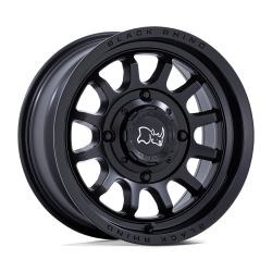 Black Rhino Wheels RAPID UTV 15x7 4x110 10mm Matte Black; BU001MX15704010