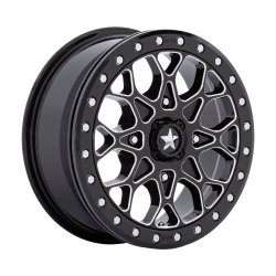 MSA Wheels M48 PORTAL BEADLOCK 15x6 4x137 38mm Black/Milled; MA048BE15604838