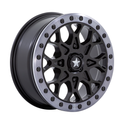 MSA Wheels M48 PORTAL BEADLOCK 15x6 4x110 38mm Satin Black; MA048MT15604038