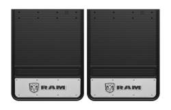 Gatorback - Gatorback 19"x24" Rear Dually Black Mud Flaps for Ram Head Logo GB1924RH
