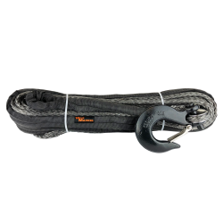 Mile Marker - Mile Marker 19-52038-100C 3/8" x 92' Replacement Grey Rope 7/16" Hook Assembly