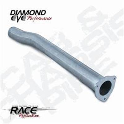Diamond Eye - Diamond Eye 121027 Tailpipe 2nd Section 4" Aluminized 2003-2007 Ford 7.3L