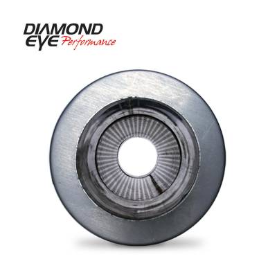 Diamond Eye - Diamond Eye 470050 Muffler 4" Single In Single Out Stainless Perforated Packed 2