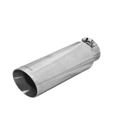 Flowmaster - Flowmaster 15398 Exhaust Pipe Tip Angle Cut Polished Stainless Steel