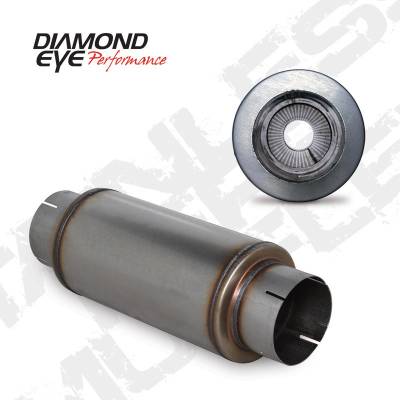 Diamond Eye - Diamond Eye 560020 Muffler 5" Single In Single Out 409 Stainless Steel
