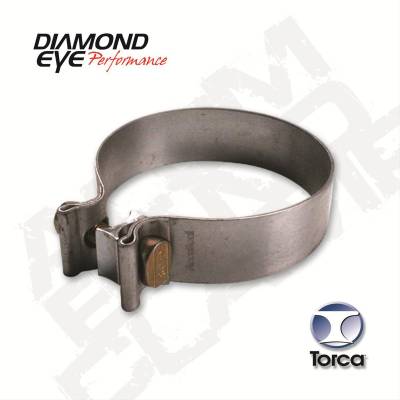 Diamond Eye - Diamond Eye BC400S304 Clamp Torca Band Clamp 4" 304 Stainless Steel