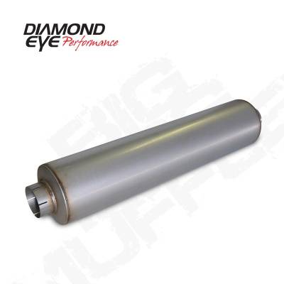 Diamond Eye - Diamond Eye 800464 Muffler 4" Single In Single Out Aluminized