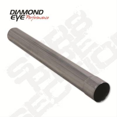 Diamond Eye - Diamond Eye 405040 Straight 5" I.d. X 5" O.d. X 40" Long Aluminized