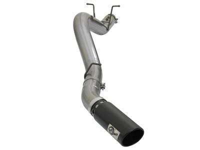 aFe - aFe Power Large Bore-HD 4" Filter-Back Stainless Steel Exhaust Kit; 49-44085-B