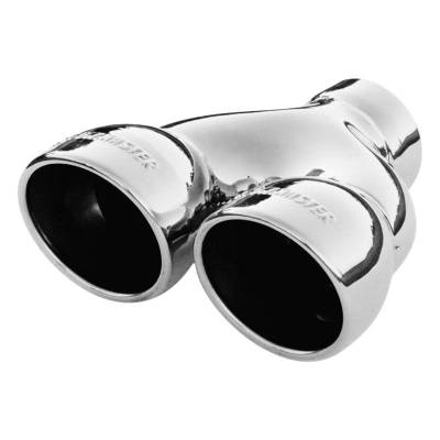Flowmaster - Flowmaster 15369 Exhaust Pipe Tip Dual Rolled Angle Polished Stainless Steel