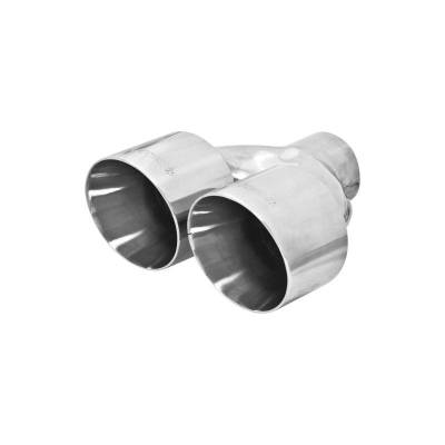 Flowmaster - Flowmaster 15391 Exhaust Pipe Tip Dual Angle Cut Polished Stainless Steel