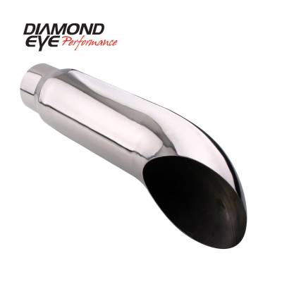 Diamond Eye - Diamond Eye 4418TD Tip Turn Down 4" Id X 4" Od X 18" Long 304 Stainless Steel