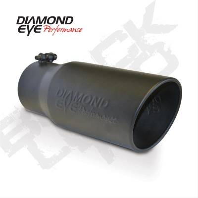 Diamond Eye - Diamond Eye 4818BRA-DEBK Tip Bolt-on Rolled Angle Cut 4" Id X 8" Od X 18" Long B