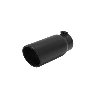 Flowmaster - Flowmaster 15368B Exhaust Pipe Tip Angle Cut Stainless Steel Black