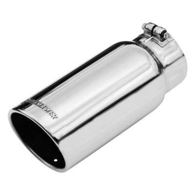 Flowmaster - Flowmaster 15368 Exhaust Pipe Tip Rolled Angle Polished Stainless Steel