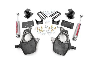 Rough Country Suspension Systems - Rough Country 722.20 2.0"[F]/4.0"[R] Suspension Lowering Kit