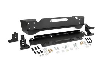 Rough Country Suspension Systems - Rough Country 1012 High Clearance Stubby Front Winch Mount Bumper