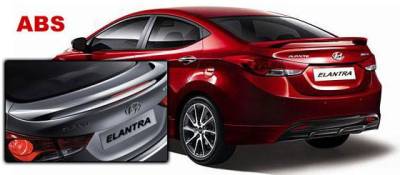 Dallas Automotive Restyling - DAR ABS-747 for Hyundai Elantra Post Mount Rear Spoiler Unpainted Lighted