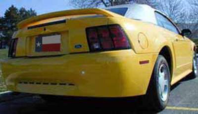 Dallas Automotive Restyling - DAR ABS-510 Ford Mustang Post Mount Rear Spoiler Unpainted