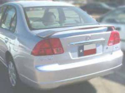 Dallas Automotive Restyling - DAR ABS521 Mercury Milan Custom Post Lighted Rear Spoiler Unpainted Lighted