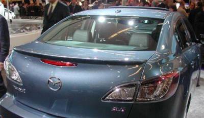 Dallas Automotive Restyling - DAR ABS-734 Mazda 3 Lip Mount Rear Spoiler Unpainted