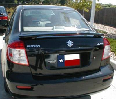 Dallas Automotive Restyling - DAR ABS707 Suzuki SX-4 Custom Post Lighted Rear Spoiler Unpainted Lighted