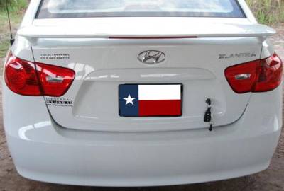 Dallas Automotive Restyling - DAR ABS-707 for Hyundai Elantra Post Mount Rear Spoiler Unpainted Lighted