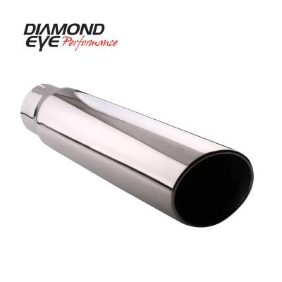 Diamond Eye - Diamond Eye 5512RA Tip Rolled Angle Cut 5" Id X 5" Od X 12" Long 304 Stainless